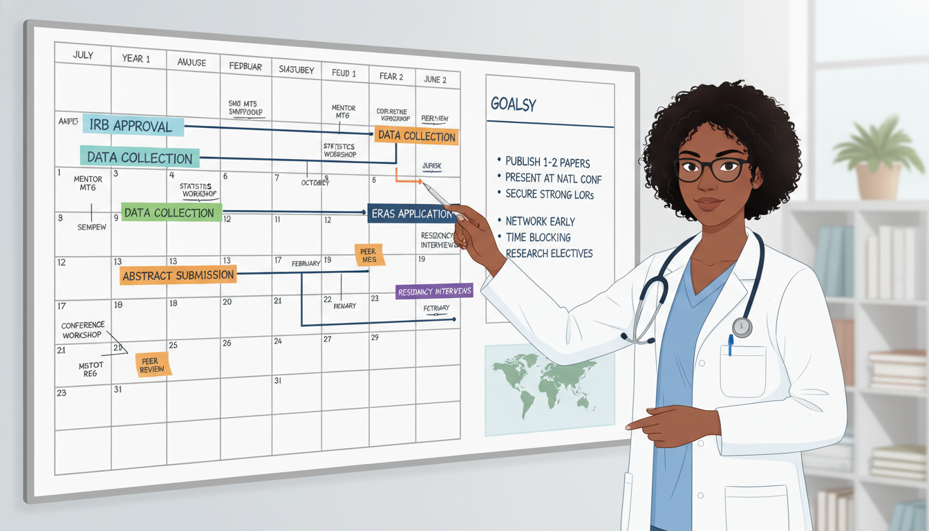 Timeline planning for a research year before residency application Timeline planning for a research year before residency application - Caribbean medical school residency for Research Year Str