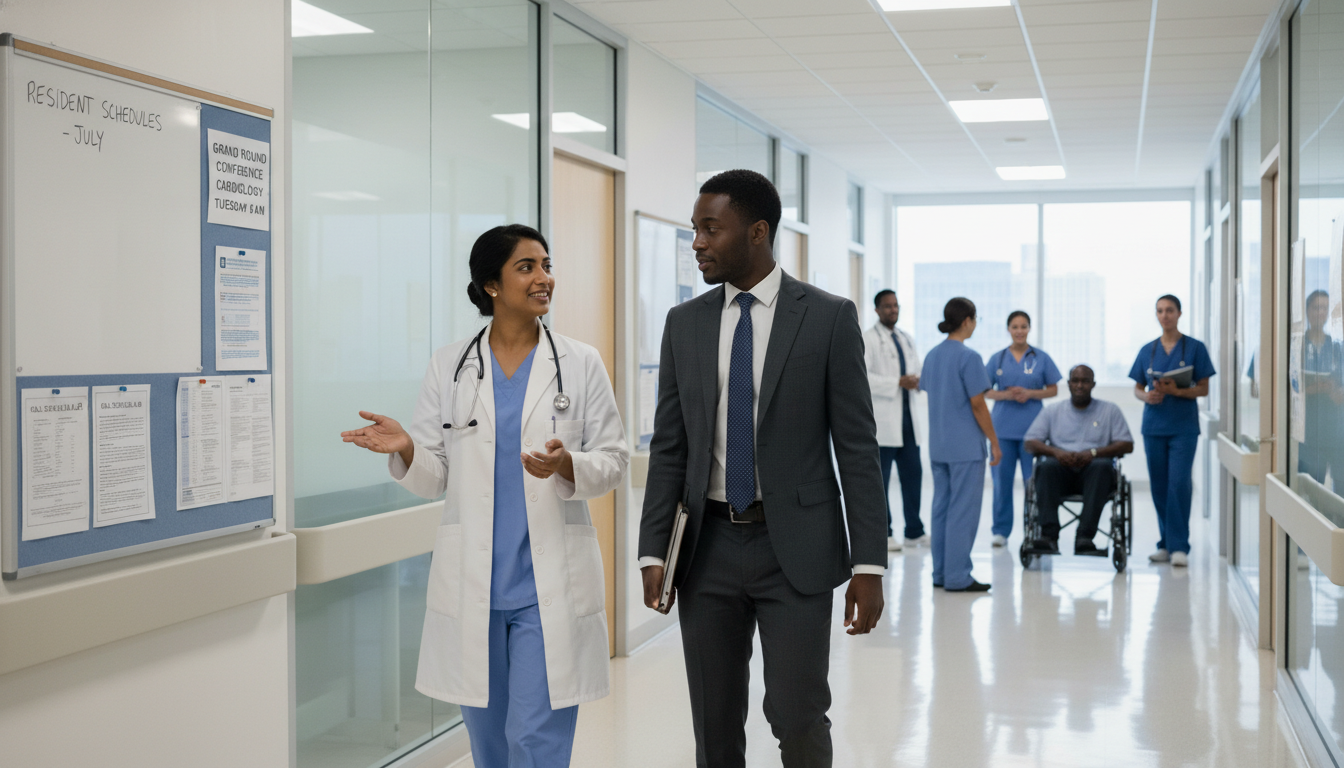 Residency program hallway during a second look visit - Caribbean medical school residency for Second Look Visits Strategies f