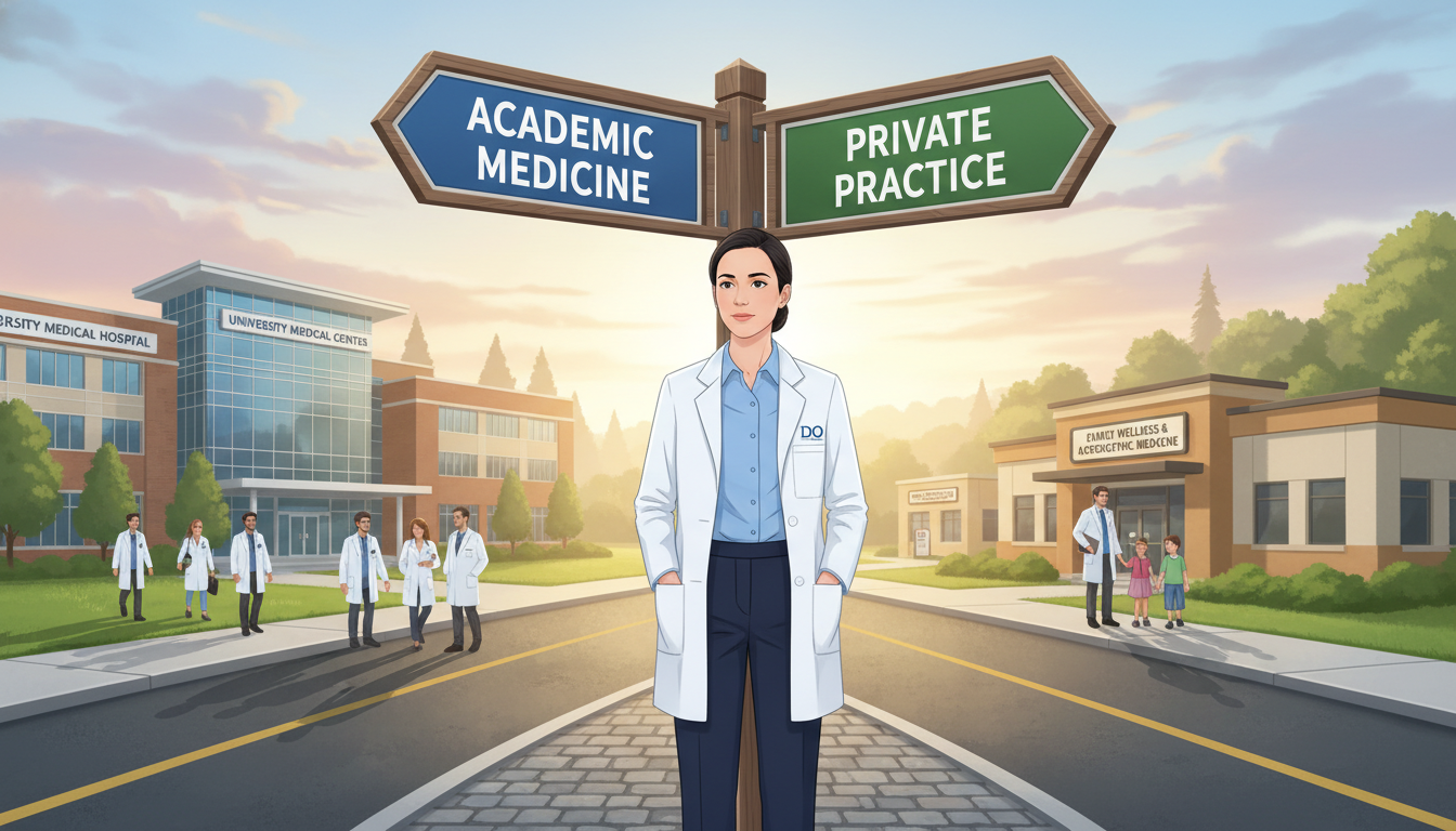 Choosing Your Path: Academic vs Private Practice for DO Graduates