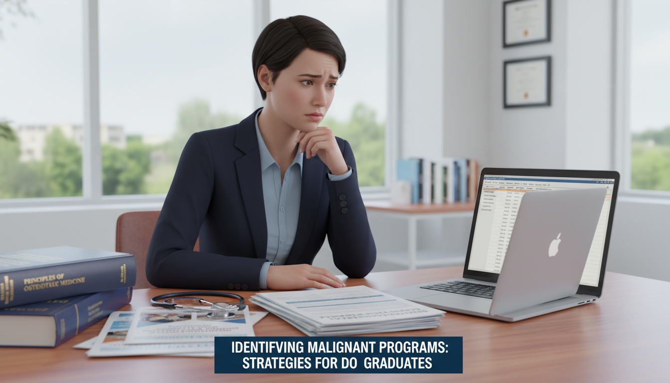 Identifying Malignant Residency Programs: A DO Graduate's Guide
