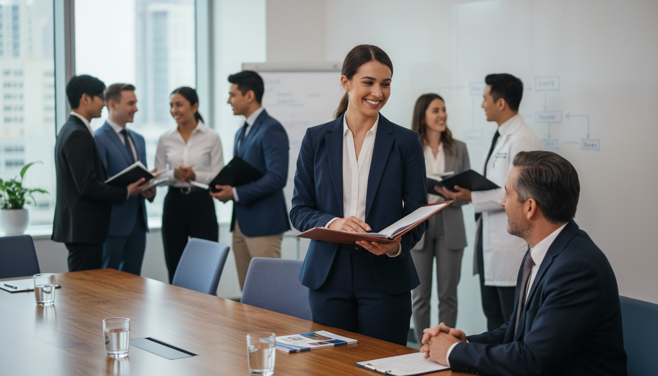 DO resident talking with program director during residency interview day DO resident talking with program director during residency interview day - DO graduate residency for Rank List Strategy Strat