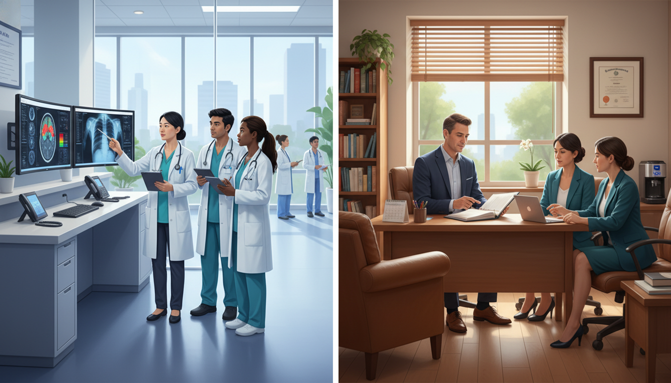 Comparison of academic medicine and private practice career paths for IMGs Comparison of academic medicine and private practice career paths for IMGs - IMG residency guide for Academic vs Private Prac