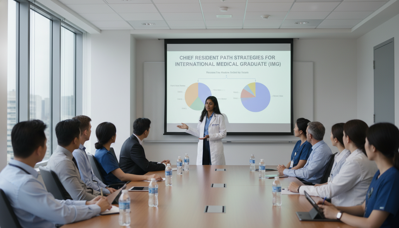 Chief resident presenting quality improvement project - IMG residency guide for Chief Resident Path Strategies for Internatio