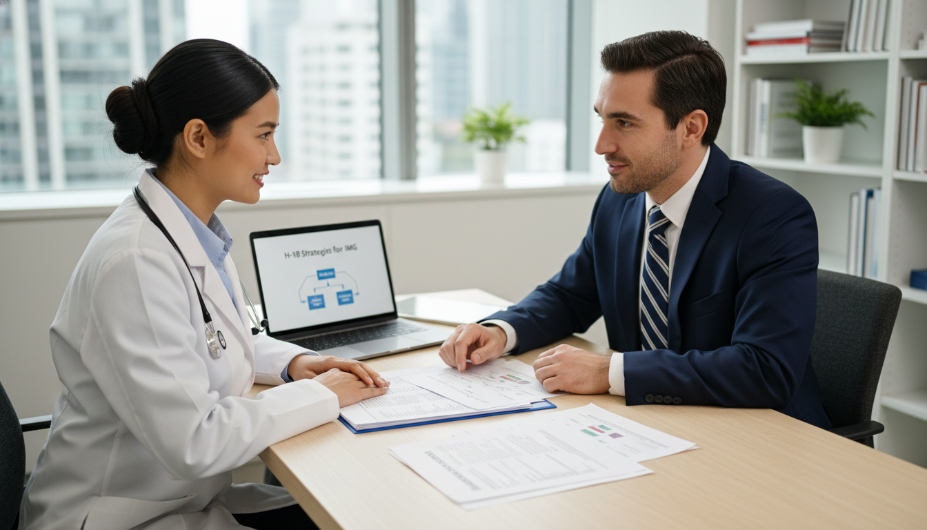 IMG meeting with program director to discuss H-1B sponsorship strategy IMG meeting with program director to discuss H-1B sponsorship strategy - IMG residency guide for H-1B Sponsorship Programs St