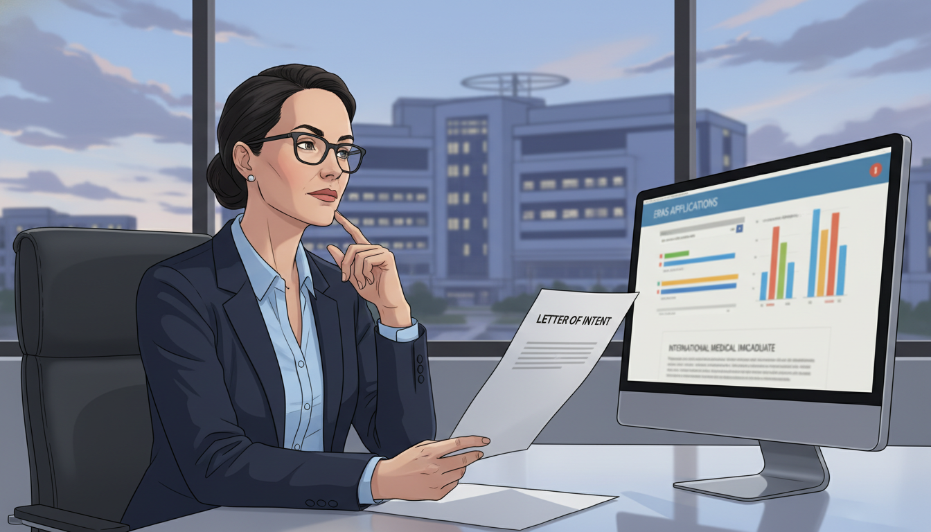 Residency program director reviewing a letter of intent from an IMG - IMG residency guide for Letter of Intent Strategies for