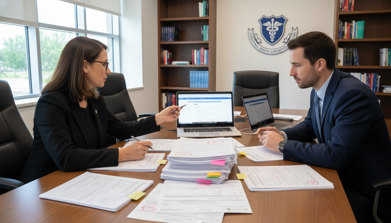 Residency program director reviewing IMG applications for red flags Residency program director reviewing IMG applications for red flags - IMG residency guide for Addressing Red Flags Strategies