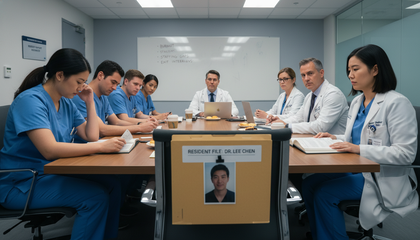 Residency program meeting showing signs of tension and high turnover Residency program meeting showing signs of tension and high turnover - IMG residency guide for Resident Turnover Warning Sign