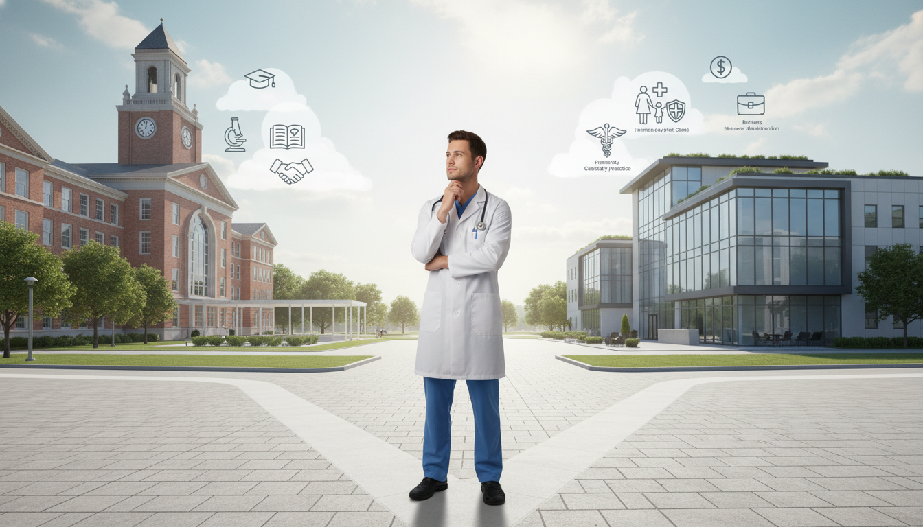 Choosing Your Path: Academic vs Private Practice for MD Graduates