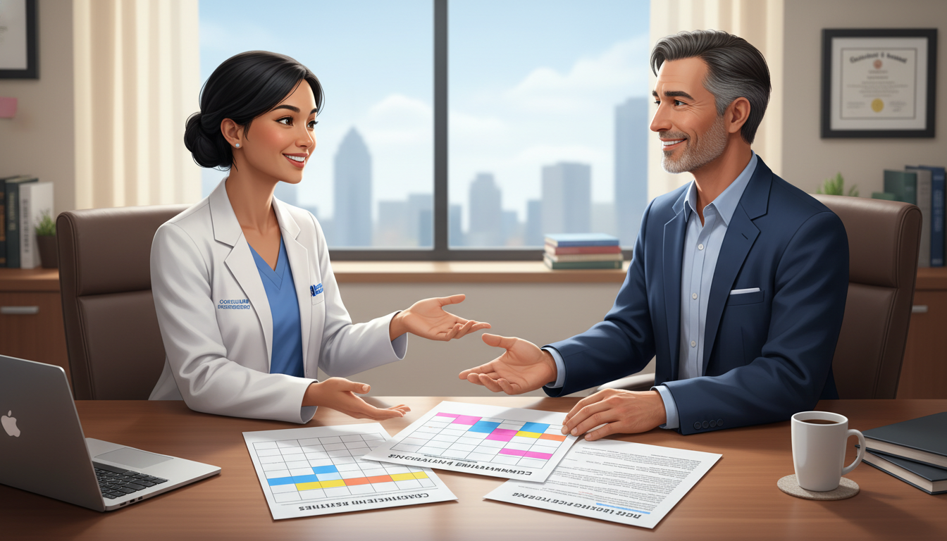 Chief resident meeting with program director Chief resident meeting with program director - MD graduate residency for Leadership Positions in Residency Strategies for MD