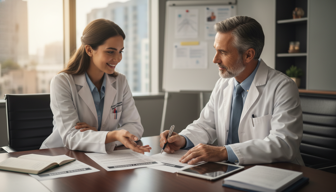 MD graduate meeting mentor to discuss residency choices MD graduate meeting mentor to discuss residency choices - MD graduate residency for How to Research Programs Strategies for M