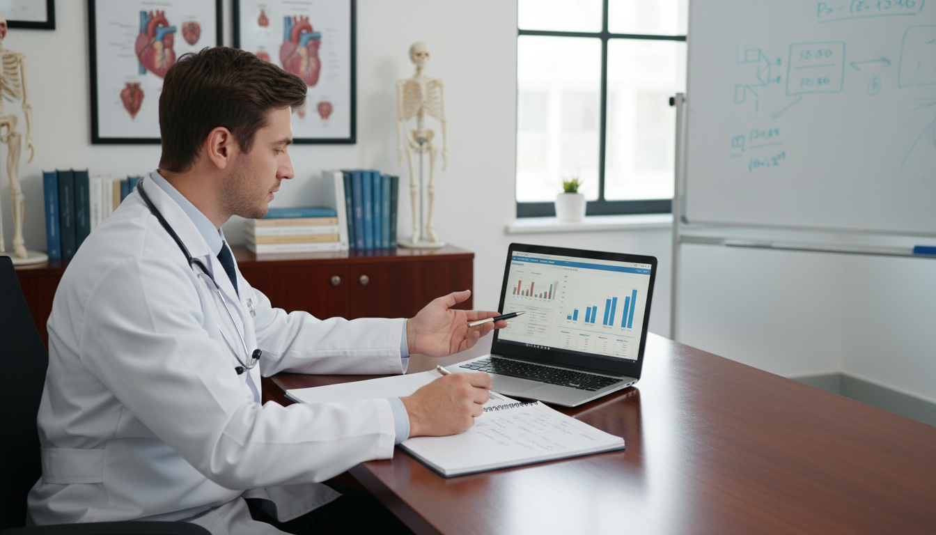 MD graduate meeting with a research mentor to discuss residency goals MD graduate meeting with a research mentor to discuss residency goals - MD graduate residency for Research Year Strategy Stra