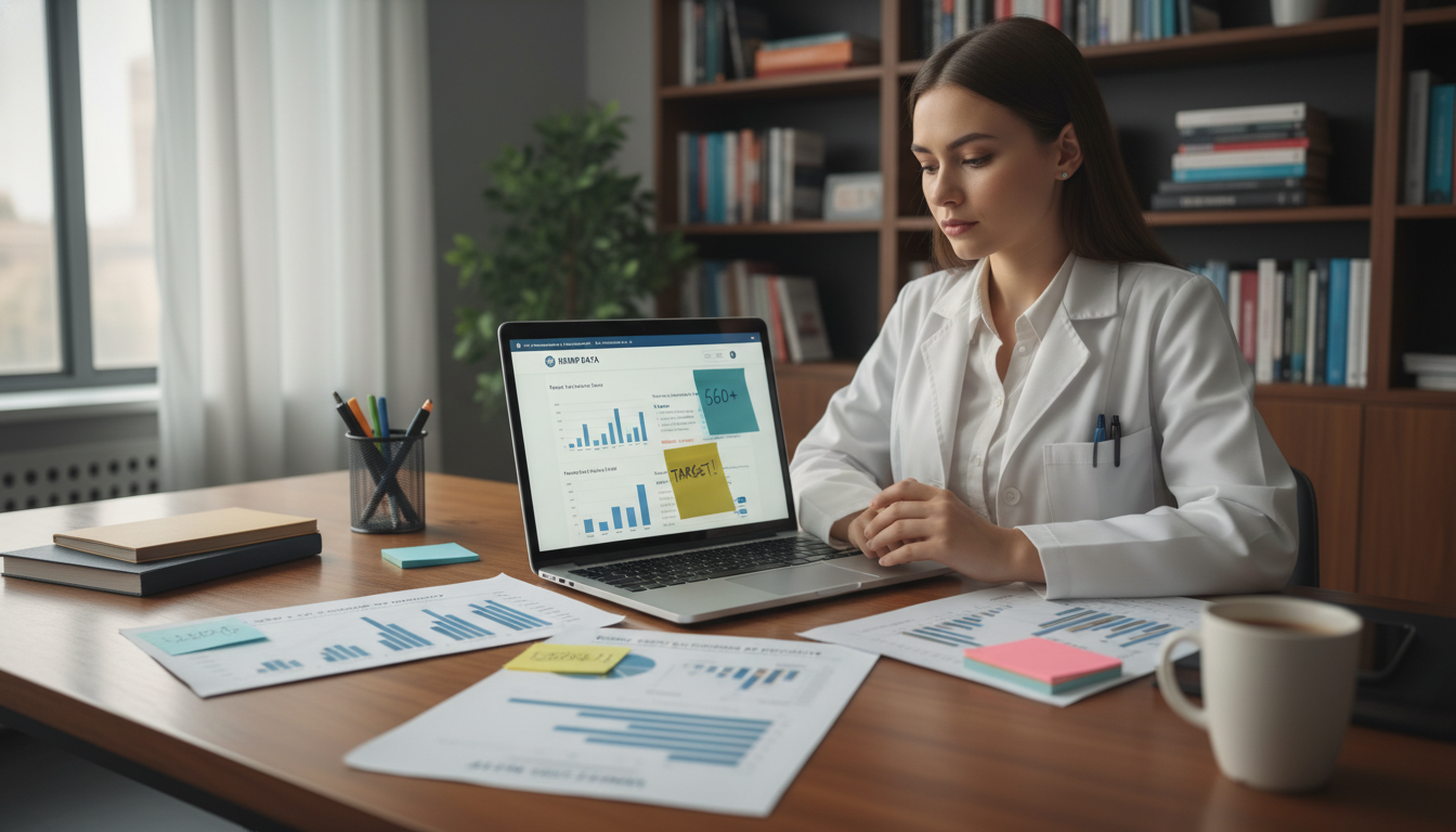 Medical graduate reviewing specialty-specific Step score targets - MD graduate residency for Step Score Strategy Strategies f