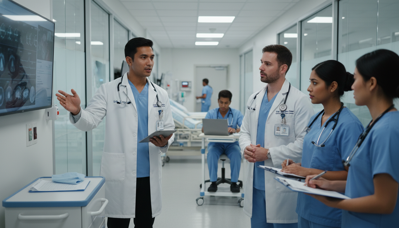 Non-US citizen IMG presenting a case during away rotation Non-US citizen IMG presenting a case during away rotation - non-US citizen IMG for Away Rotation Strategy Strategies for Non-