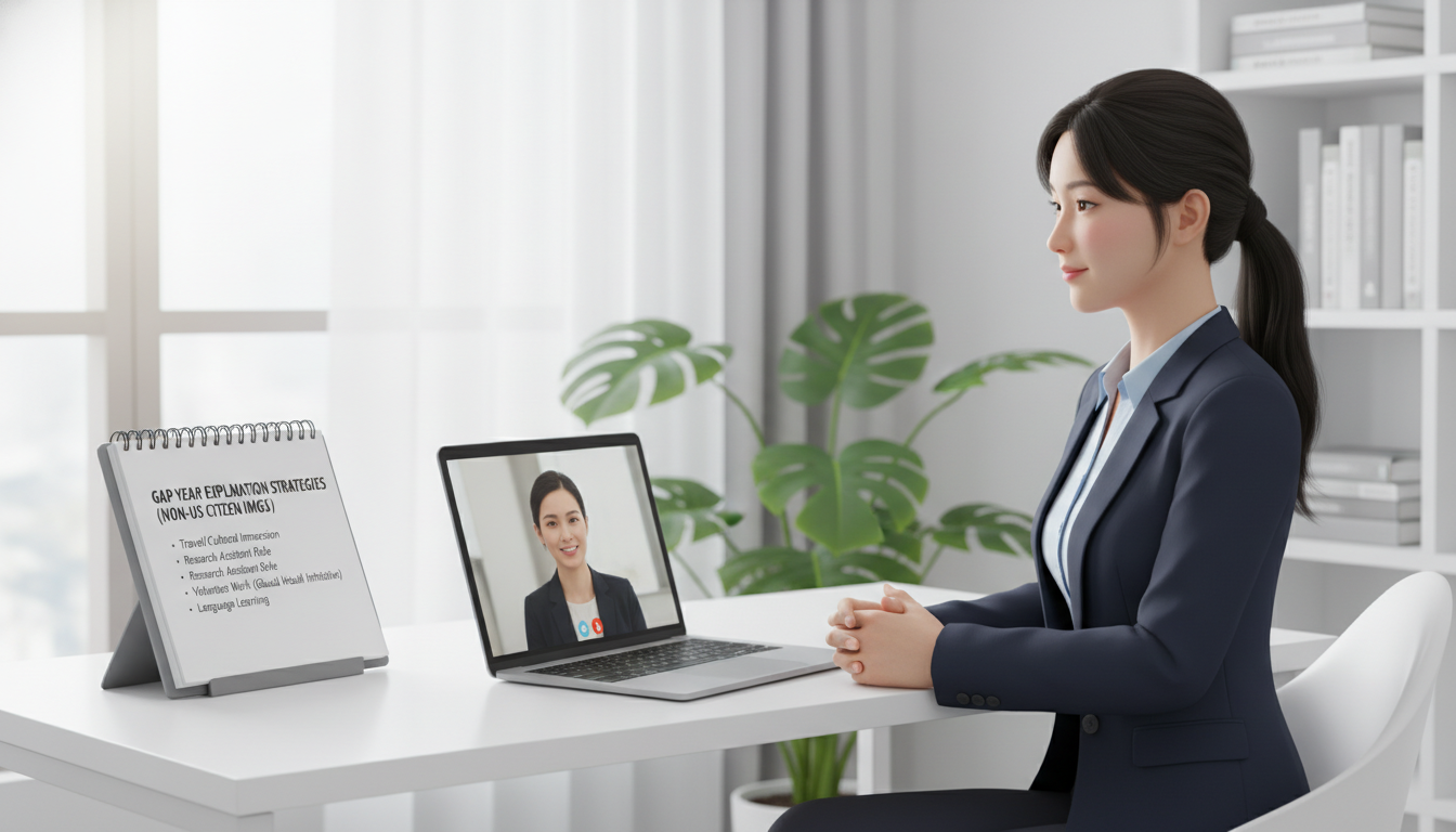 IMG practicing interview answers about a gap year explanation IMG practicing interview answers about a gap year explanation - non-US citizen IMG for Gap Year Explanation Strategies for No