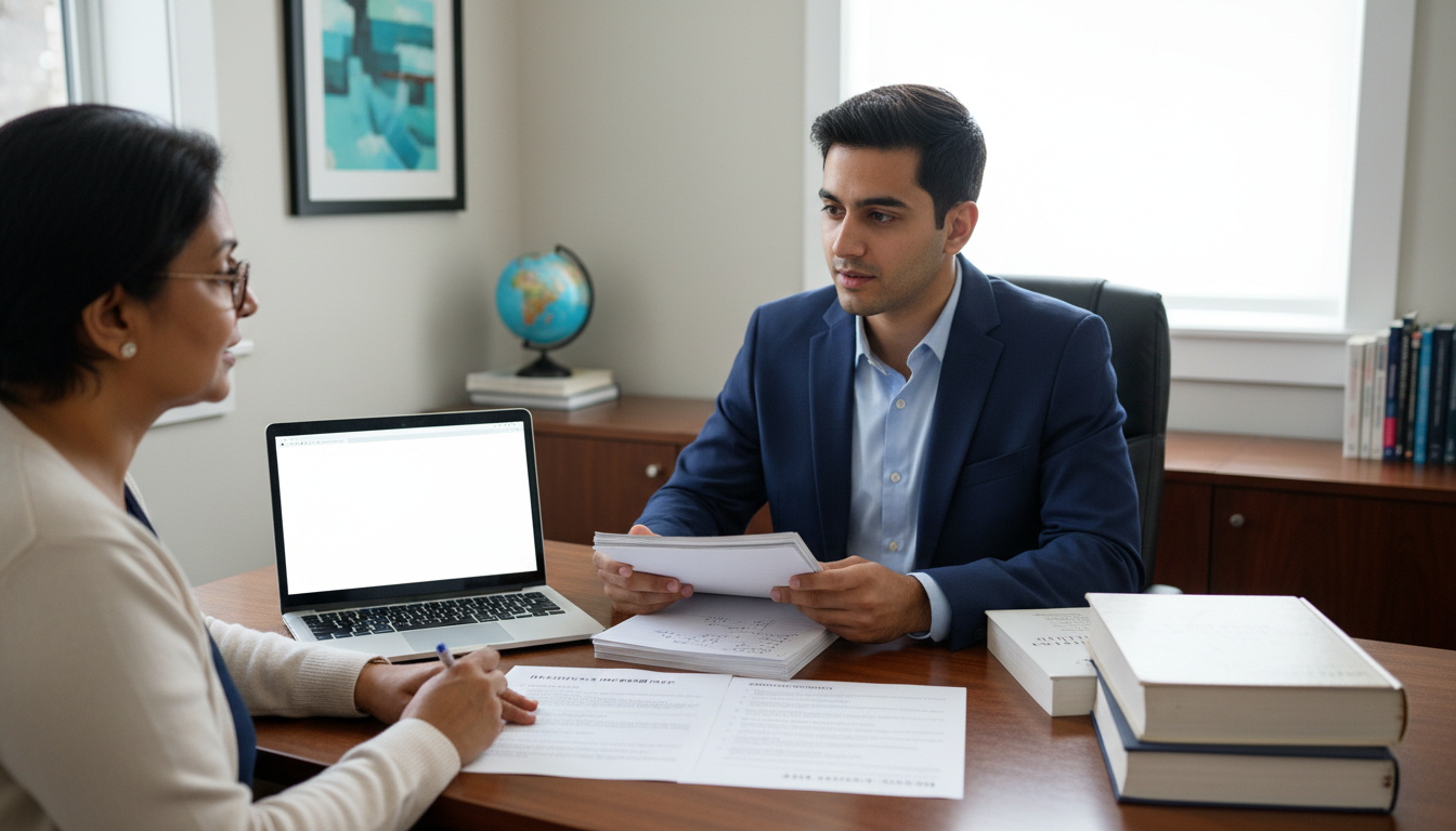 Non-US citizen IMG practicing interview skills with mentor Non-US citizen IMG practicing interview skills with mentor - non-US citizen IMG for In-Person Interview Strategy Strategies f