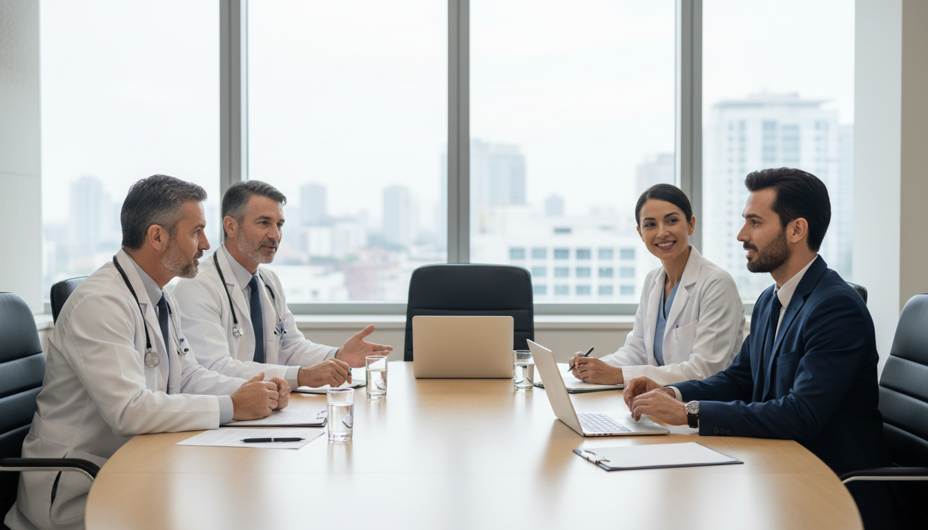 Residency interview panel and IMG discussing behavioral questions - non-US citizen IMG for Common Interview Questions Strateg