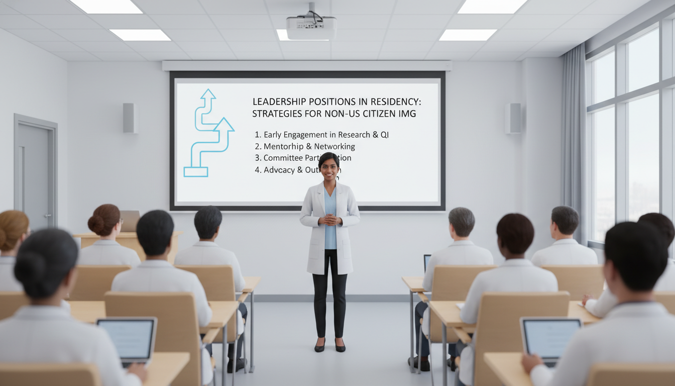 Resident leading educational conference for peers Resident leading educational conference for peers - non-US citizen IMG for Leadership Positions in Residency Strategies for N
