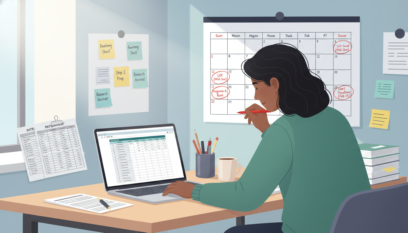 Residency applicant planning letter of intent timeline - non-US citizen IMG for Letter of Intent Strategies for Non-US Citize