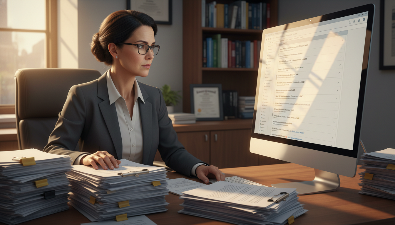 Residency program director reviewing emails from IMG applicants Residency program director reviewing emails from IMG applicants - non-US citizen IMG for Pre-Match Communication Strategies f