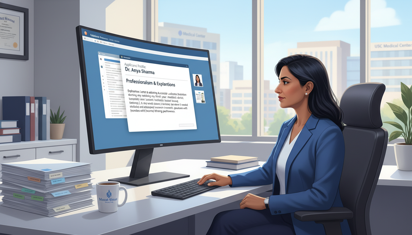 Program director reviewing residency applications with probation explanations Program director reviewing residency applications with probation explanations - non-US citizen IMG for Academic Probation Dis