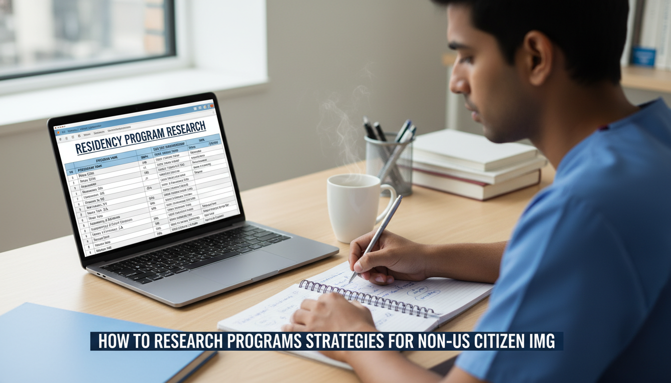 Residency program research spreadsheet for IMGs Residency program research spreadsheet for IMGs - non-US citizen IMG for How to Research Programs Strategies for Non-US Citiz