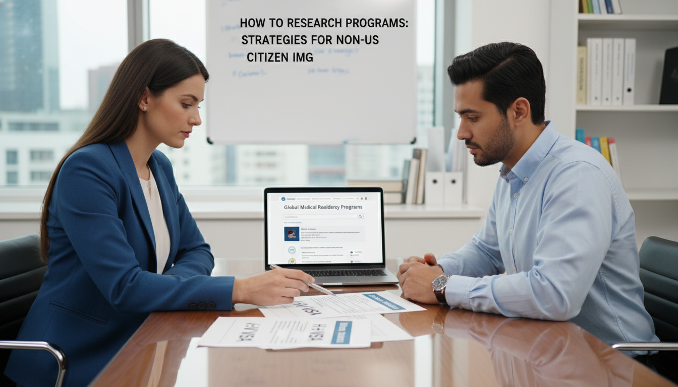Discussion about visa options for non-US citizen IMGs Discussion about visa options for non-US citizen IMGs - non-US citizen IMG for How to Research Programs Strategies for Non-US