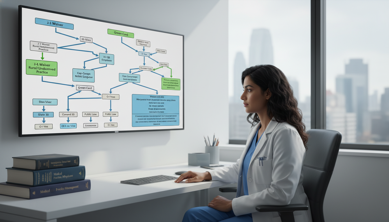 Physician planning post-residency immigration and career steps - non-US citizen IMG for Visa Navigation for Residency Strateg