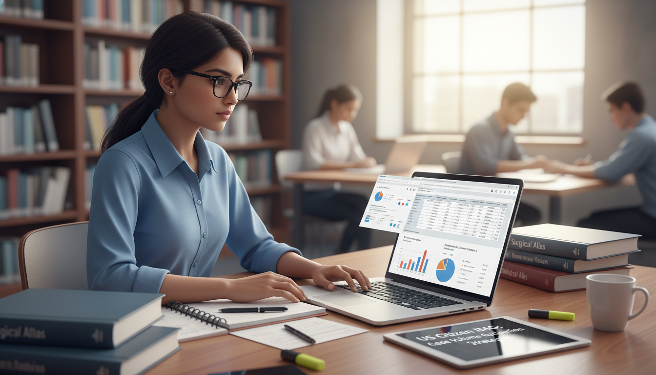 Residency applicant researching case volume data online - US citizen IMG for Case Volume Evaluation Strategies for US Citizen