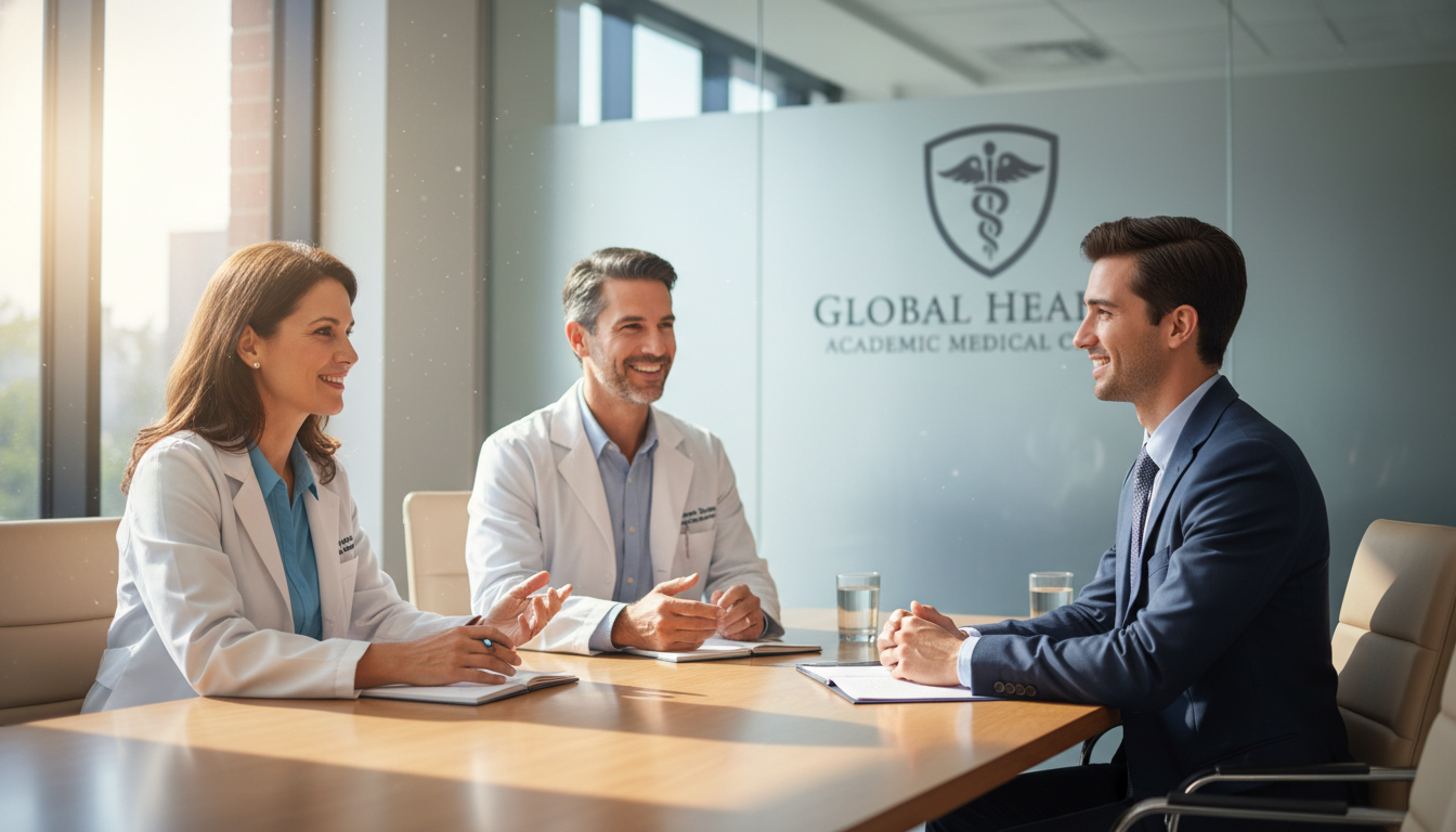 Residency interview panel speaking with international medical graduate Residency interview panel speaking with international medical graduate - US citizen IMG for Common Interview Questions Strate