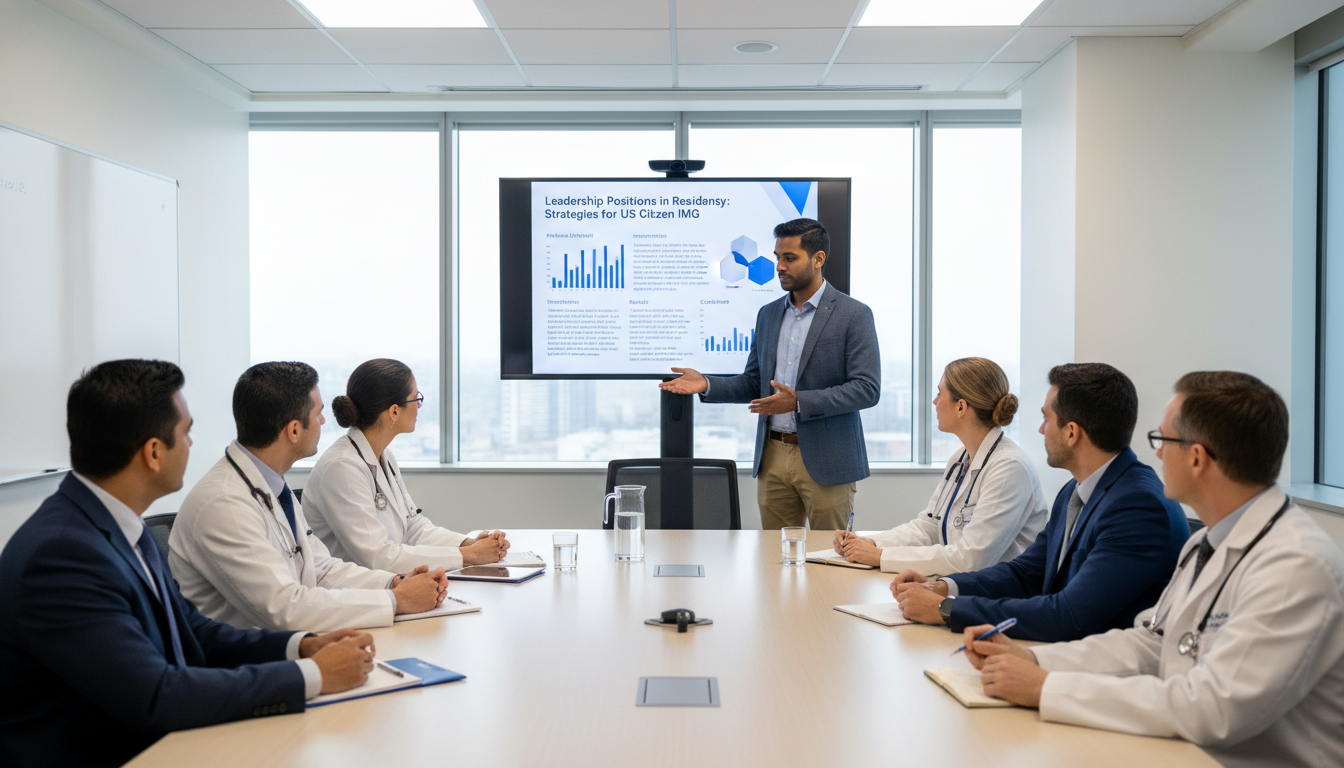 Resident presenting quality improvement project to hospital committee Resident presenting quality improvement project to hospital committee - US citizen IMG for Leadership Positions in Residency