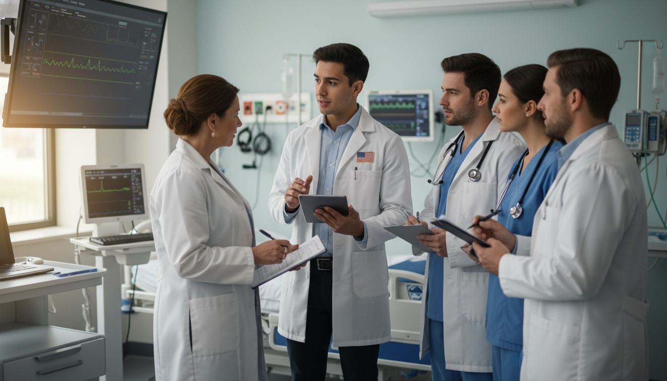 US Citizen IMG presenting a patient case during clinical rotation US Citizen IMG presenting a patient case during clinical rotation - US citizen IMG for Letters of Recommendation Strategies f