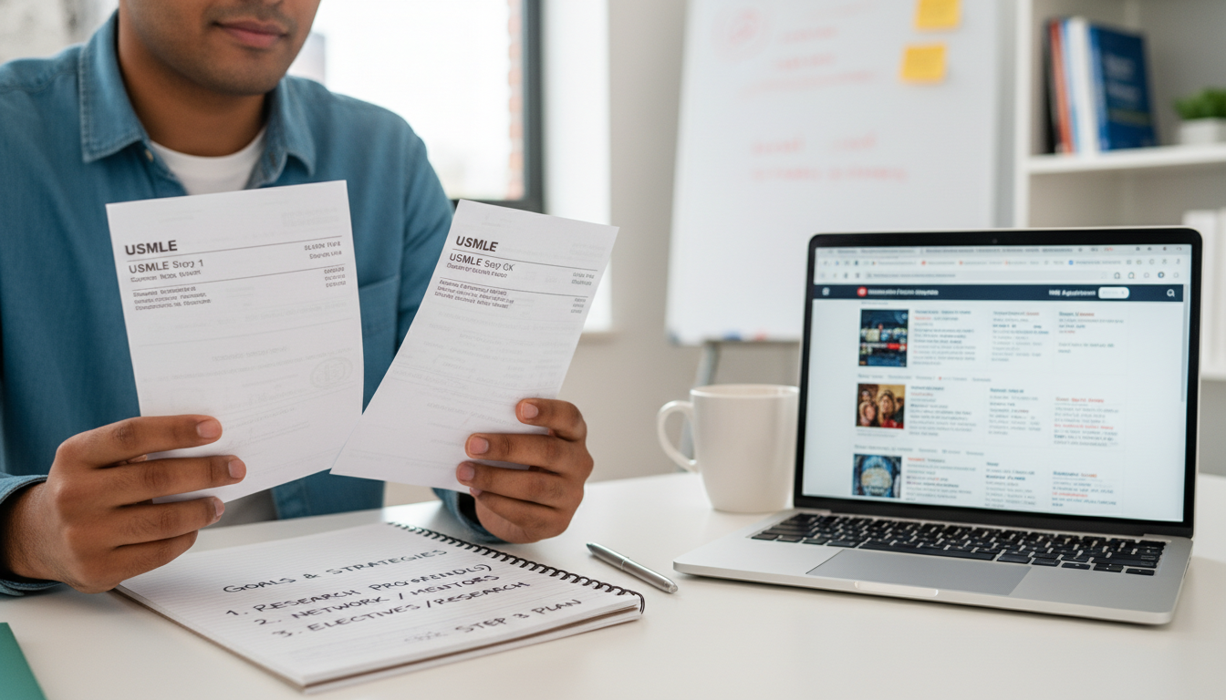 US citizen IMG reviewing USMLE Step scores and creating a study and application plan - US citizen IMG for Low Step Score Stra