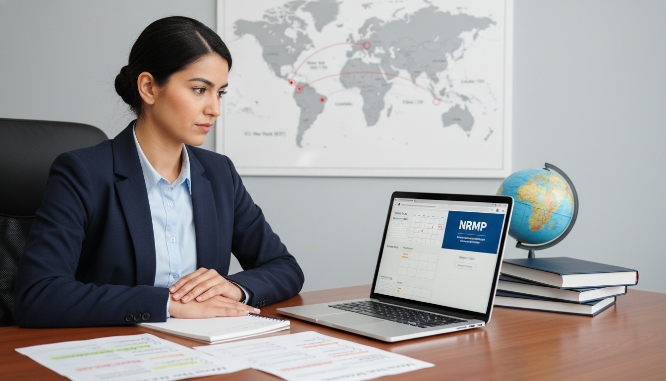 US citizen IMG planning Match Week strategy on laptop US citizen IMG planning Match Week strategy on laptop - US citizen IMG for Match Day Guide Strategies for US Citizen IMG