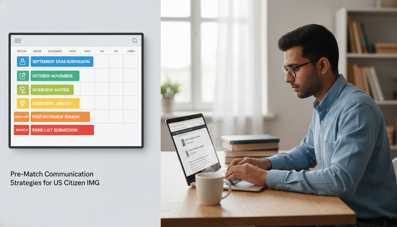 Timeline of residency pre-match communication for US citizen IMG Timeline of residency pre-match communication for US citizen IMG - US citizen IMG for Pre-Match Communication Strategies for