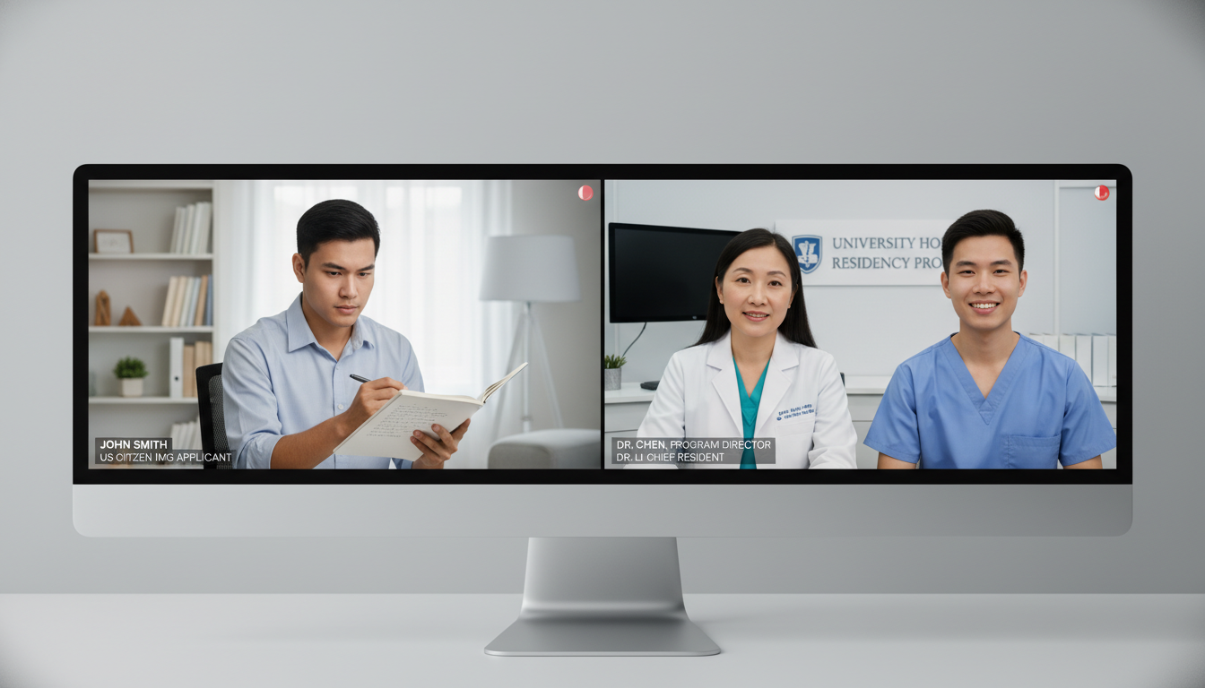 Virtual residency interview with US citizen IMG - US citizen IMG for Questions to Ask Programs Strategies for US Citizen IMG