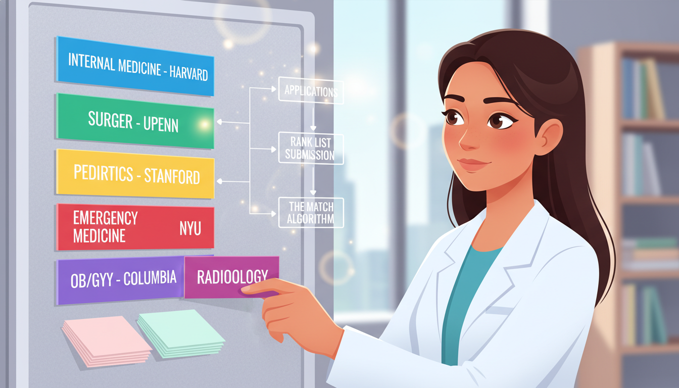 Match algorithm concept for residency rank list Match algorithm concept for residency rank list - US citizen IMG for Rank List Strategy Strategies for US Citizen IMG