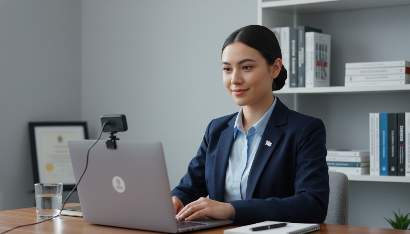Ideal virtual interview setup for a US citizen IMG Ideal virtual interview setup for a US citizen IMG - US citizen IMG for Virtual Interview Tips Strategies for US Citizen IMG