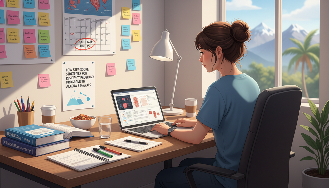 Medical student studying for Step 2 CK exam - Alaska residency for Low Step Score Strategies for Residency Programs in Alaska