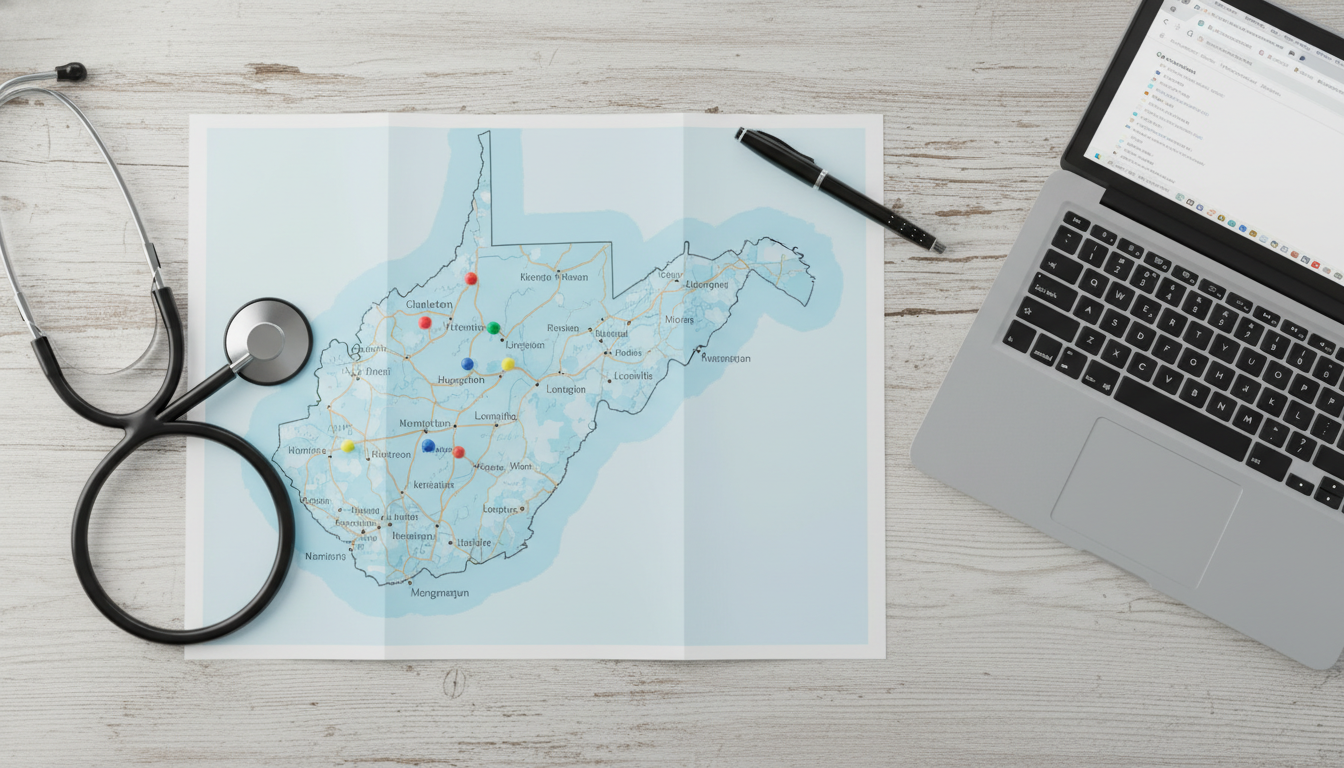 Map of Appalachian region highlighting medical residency sites Map of Appalachian region highlighting medical residency sites - Appalachian residency for Geographic Flexibility for Residen