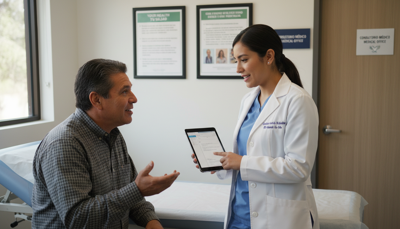 Medical resident caring for bilingual patient in border clinic Medical resident caring for bilingual patient in border clinic - border region residency for Geographic Flexibility for Resid