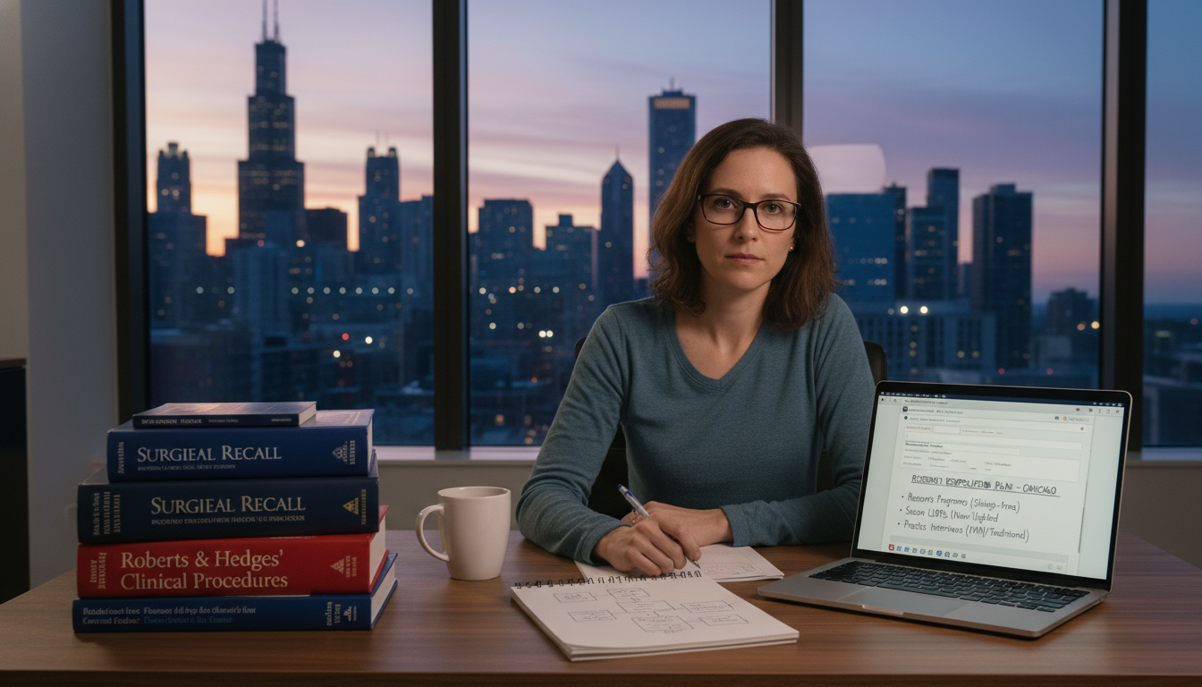 Medical graduate studying and planning a residency reapplication strategy Medical graduate studying and planning a residency reapplication strategy - Chicago residency programs for Failed Match Recov