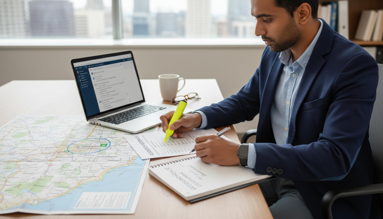 Medical resident planning residency applications with map of Cleveland region Medical resident planning residency applications with map of Cleveland region - Cleveland Clinic residency for Geographic Fle