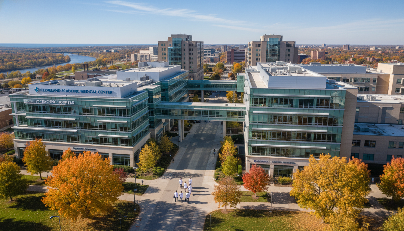 Cleveland medical campus with teaching hospital and residents Cleveland medical campus with teaching hospital and residents - Cleveland Clinic residency for H-1B Sponsorship Programs for