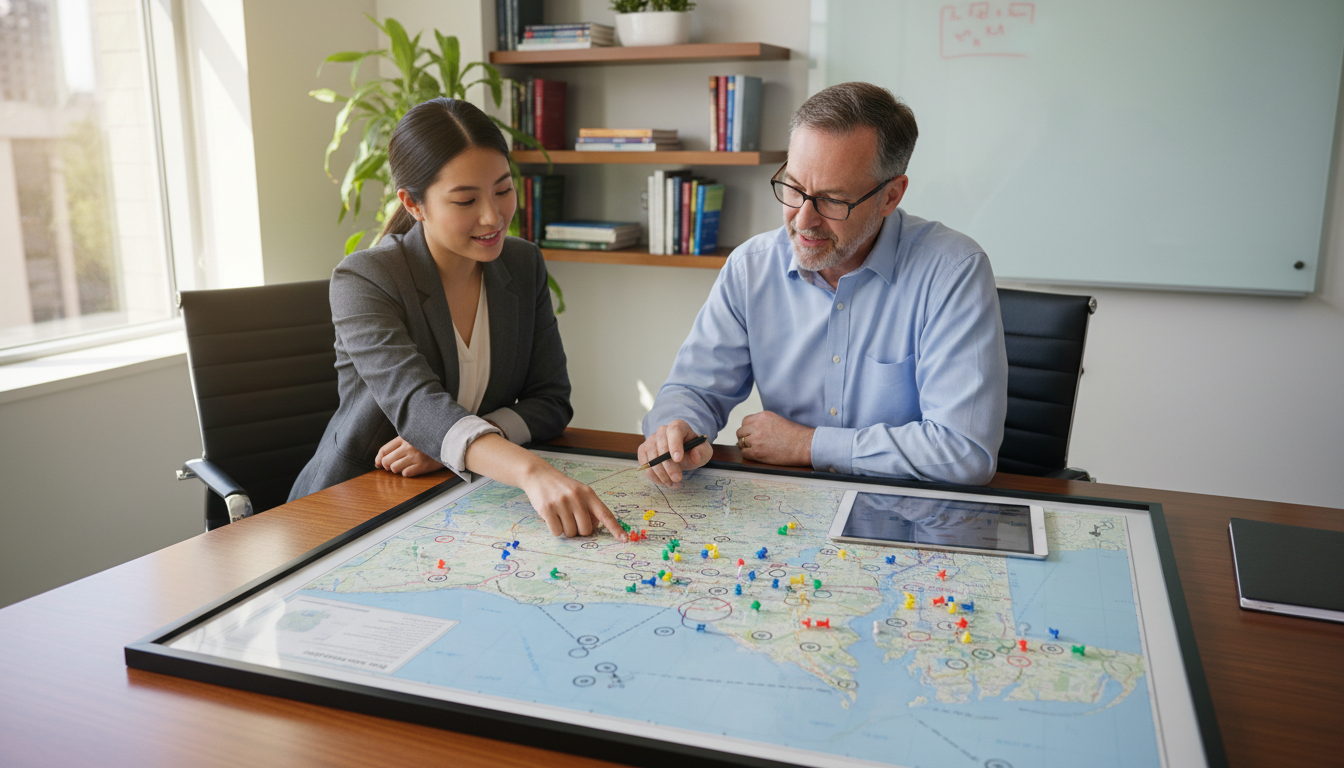 Map-based discussion of residency program locations in the DMV region Map-based discussion of residency program locations in the DMV region - DC residency programs for Geographic Flexibility for