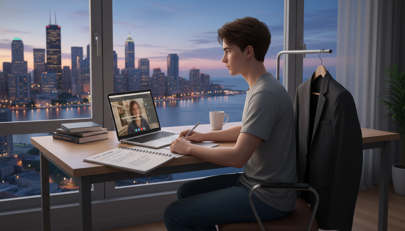 Medical student preparing for residency interviews in Great Lakes city Medical student preparing for residency interviews in Great Lakes city - midwest residency programs for Low Step Score Strate