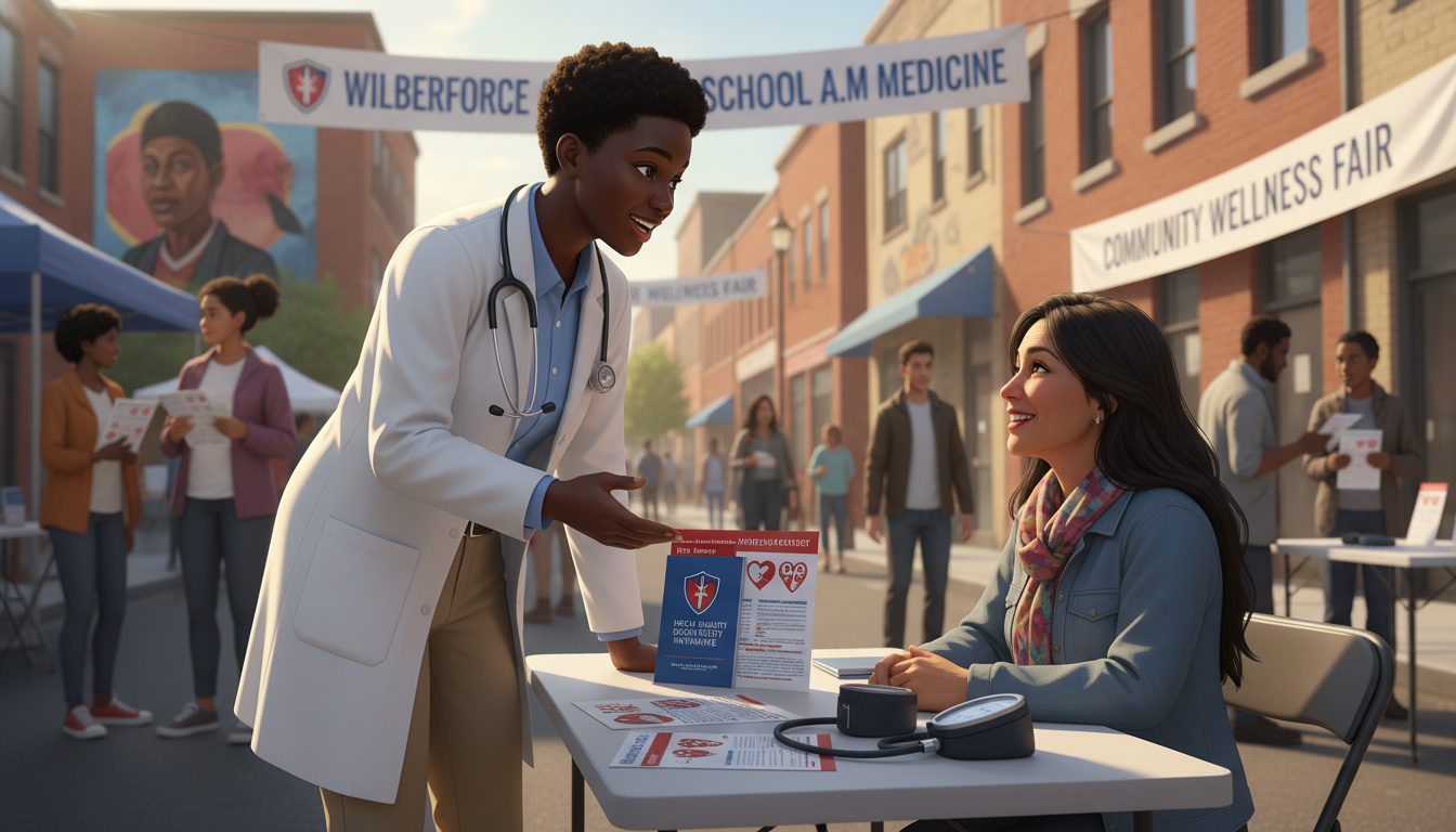 Medical graduate doing community health outreach in underserved neighborhood Medical graduate doing community health outreach in underserved neighborhood - HBCU residency programs for Failed Match Recov