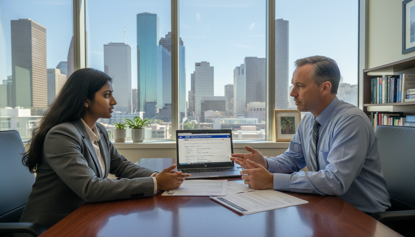 International medical graduate consulting with residency advisor about J-1 vs H-1B options International medical graduate consulting with residency advisor about J-1 vs H-1B options - Houston residency programs for V