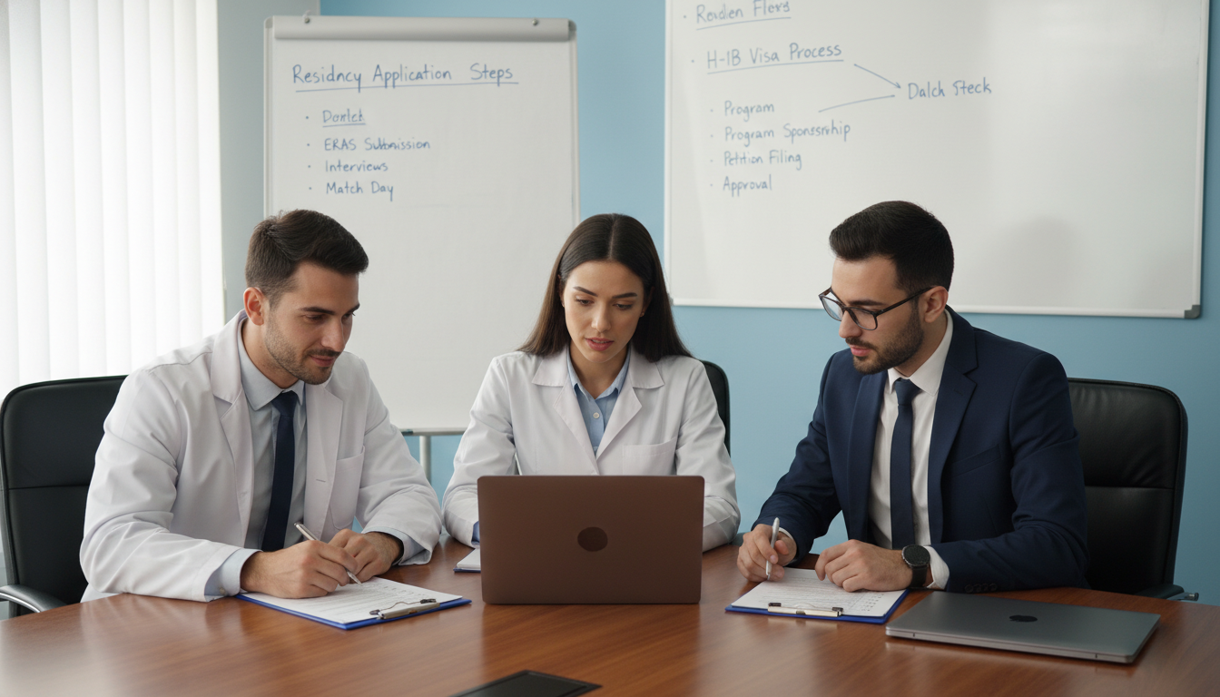 International medical graduates reviewing USMLE and visa requirements International medical graduates reviewing USMLE and visa requirements - IMG friendly residency for H-1B Sponsorship Programs