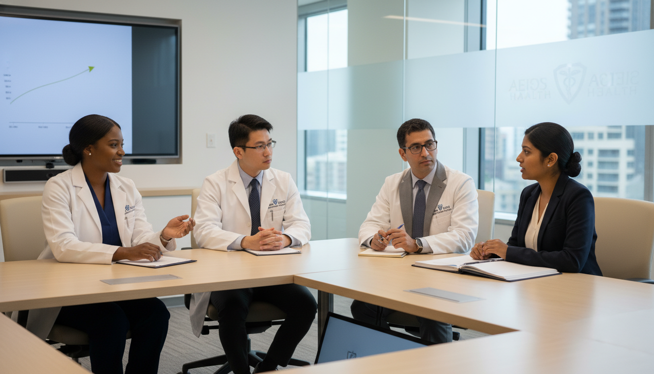 Medical residency interview panel at a top-tier academic hospital speaking with a reapplicant Medical residency interview panel at a top-tier academic hospital speaking with a reapplicant - Ivy League residency for Fail