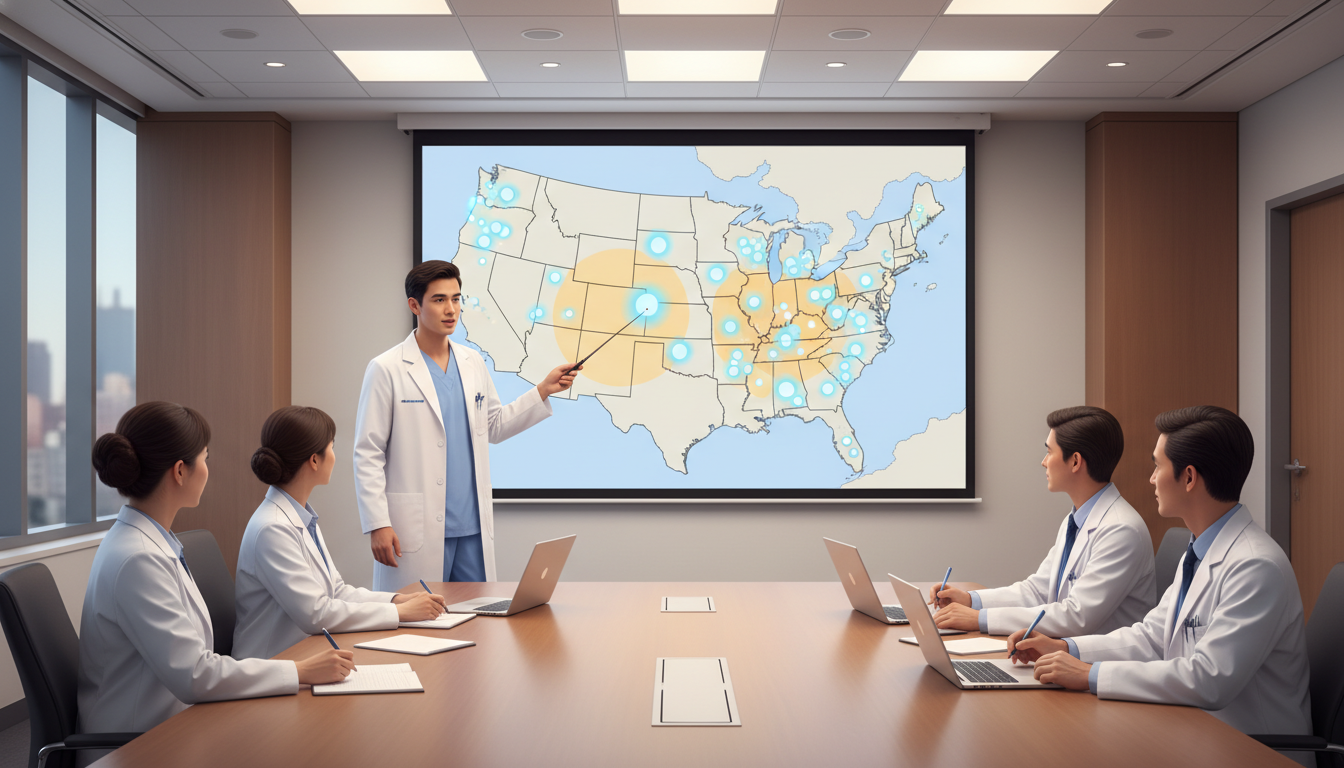 Map of United States highlighting major Ivy League and top-tier residency program regions Map of United States highlighting major Ivy League and top-tier residency program regions - Ivy League residency for Geograph